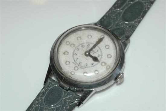 Appraisal: A CORTEBERT SPIROFIX BRAILLE MANUAL WIND WRISTWATCH WITH ARABIC AND