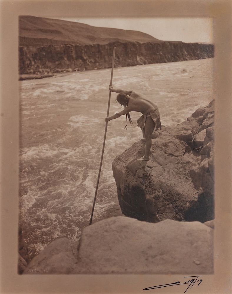 Appraisal: Edward Sheriff Curtis American - The Fisherman-Wishham Edward Sheriff Curtis