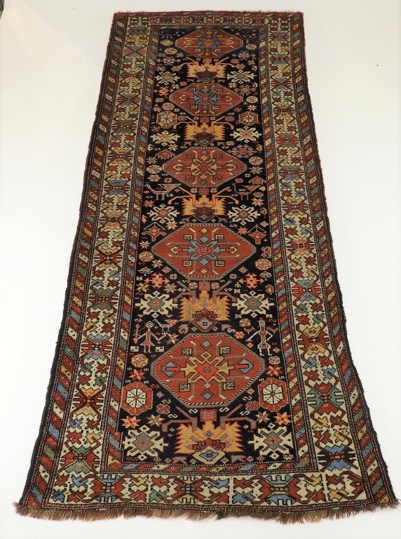 Appraisal: C PERSIAN ORIENTAL KARABAKH CARPET RUG Persia Circa Five repeated