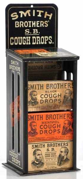 Appraisal: Smith Brothers Cough Drops Display Description Tin litho counter display