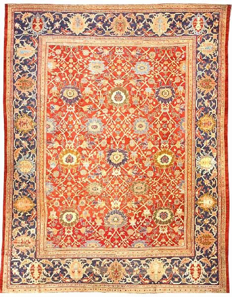 Appraisal: A Sultanabad Carpet Central Persia late th century size approximately