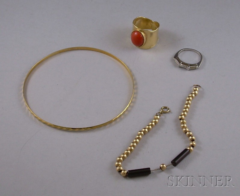 Appraisal: Small Group of Jewelry Items including a iridium platinum and