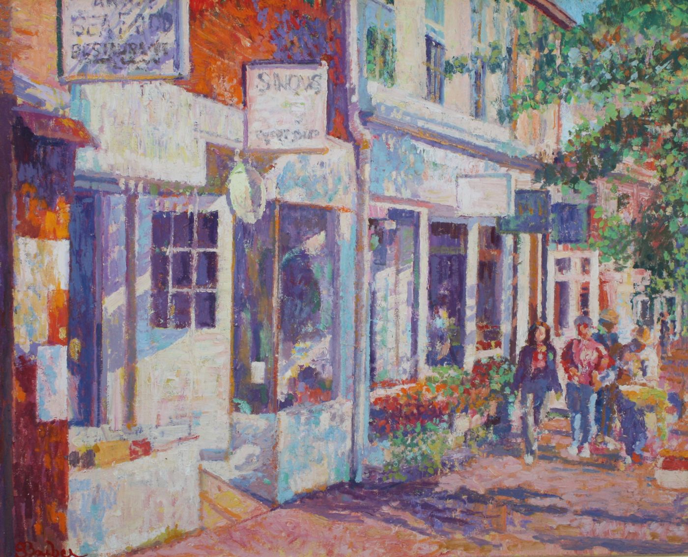 Appraisal: SAM BARBERAmerican ContemporaryMain Street Nantucket Signed lower left S Barber