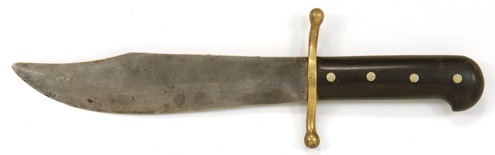 Appraisal: BOWIE-STYLE KNIFE With bone handle Length of blade Overall length