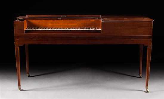 Appraisal: George III inlaid mahogany piano forte by Gabriel Buntebart cover