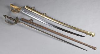 Appraisal: Group of Three French Bayonets c one with a wooden