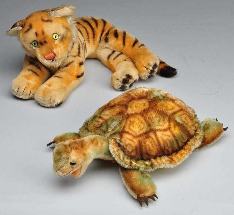 Appraisal: Lot of Steiff Animals Description Includes one tiger and one