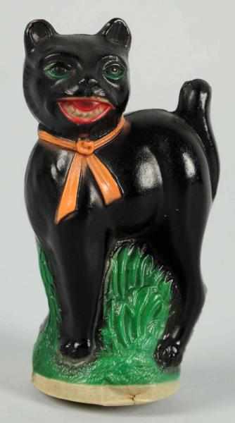 Appraisal: Celluloid Black Cat Halloween Rattle Condition Excellent Size - T