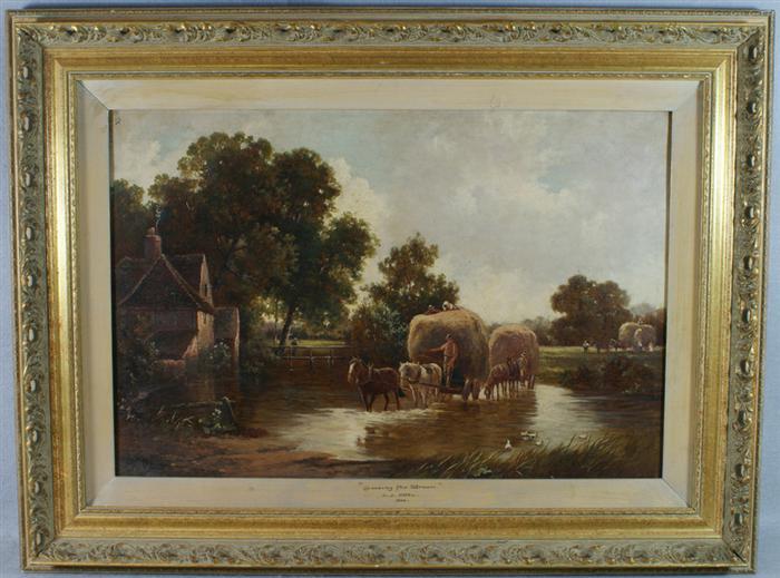 Appraisal: John Henry Boel British th c o c Hay Wagons