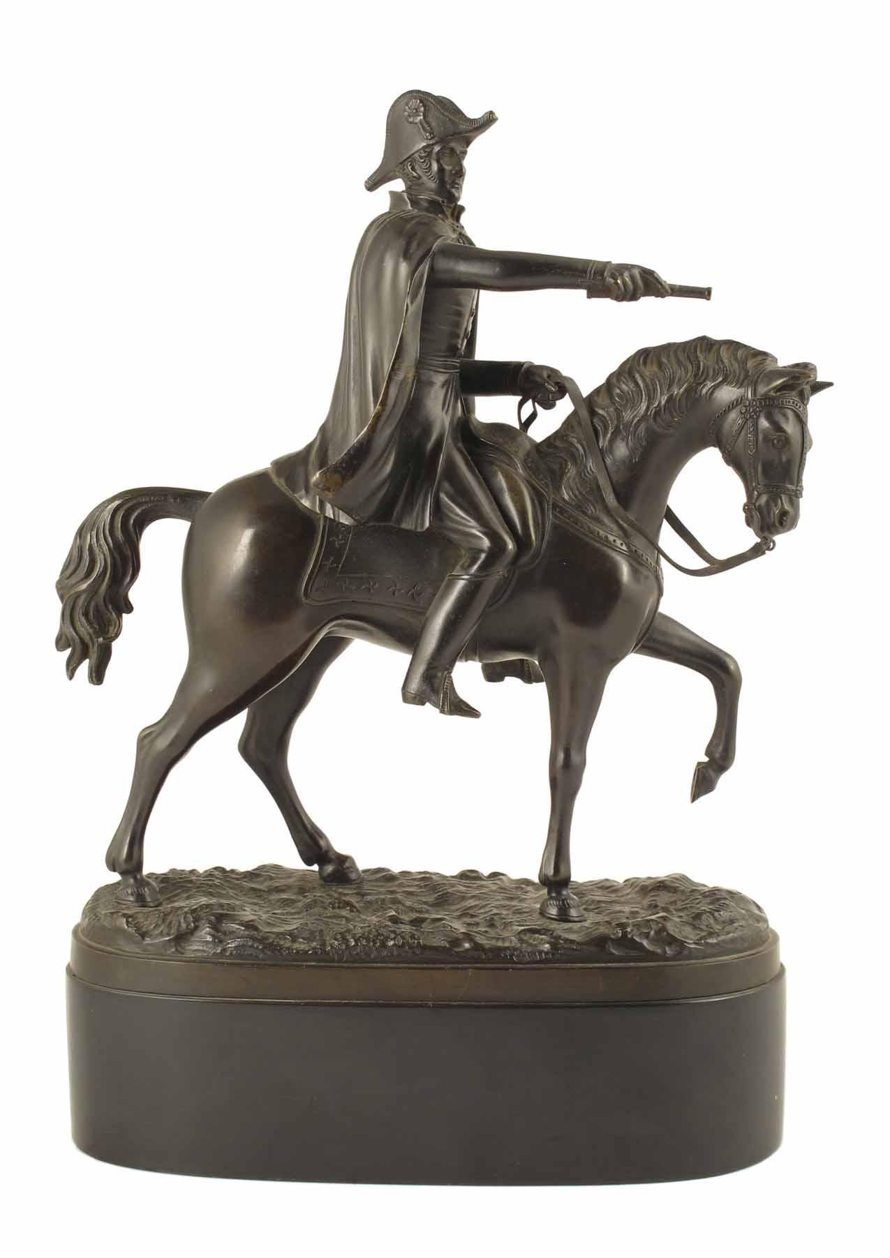 Appraisal: A th century bronze equestrian group of the Duke of