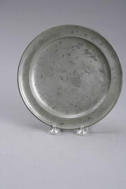 Appraisal: PEWTER PLATE Touch for Thomas Badger Boston ca - J