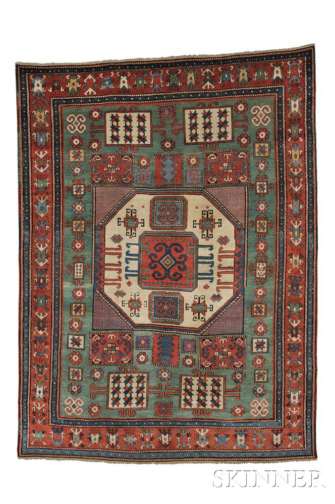 Appraisal: Karachov Kazak Rug Southwest Caucasus mid- th century the central