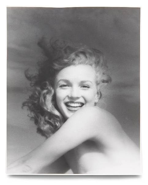 Appraisal: A Marilyn Monroe rare black and white photograph by Andre