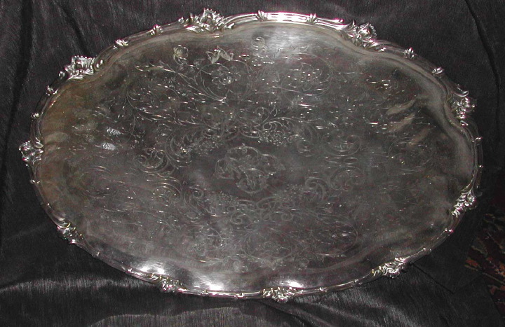 Appraisal: Good Christofle Paris Silverplate Oval Tray first quarter th century