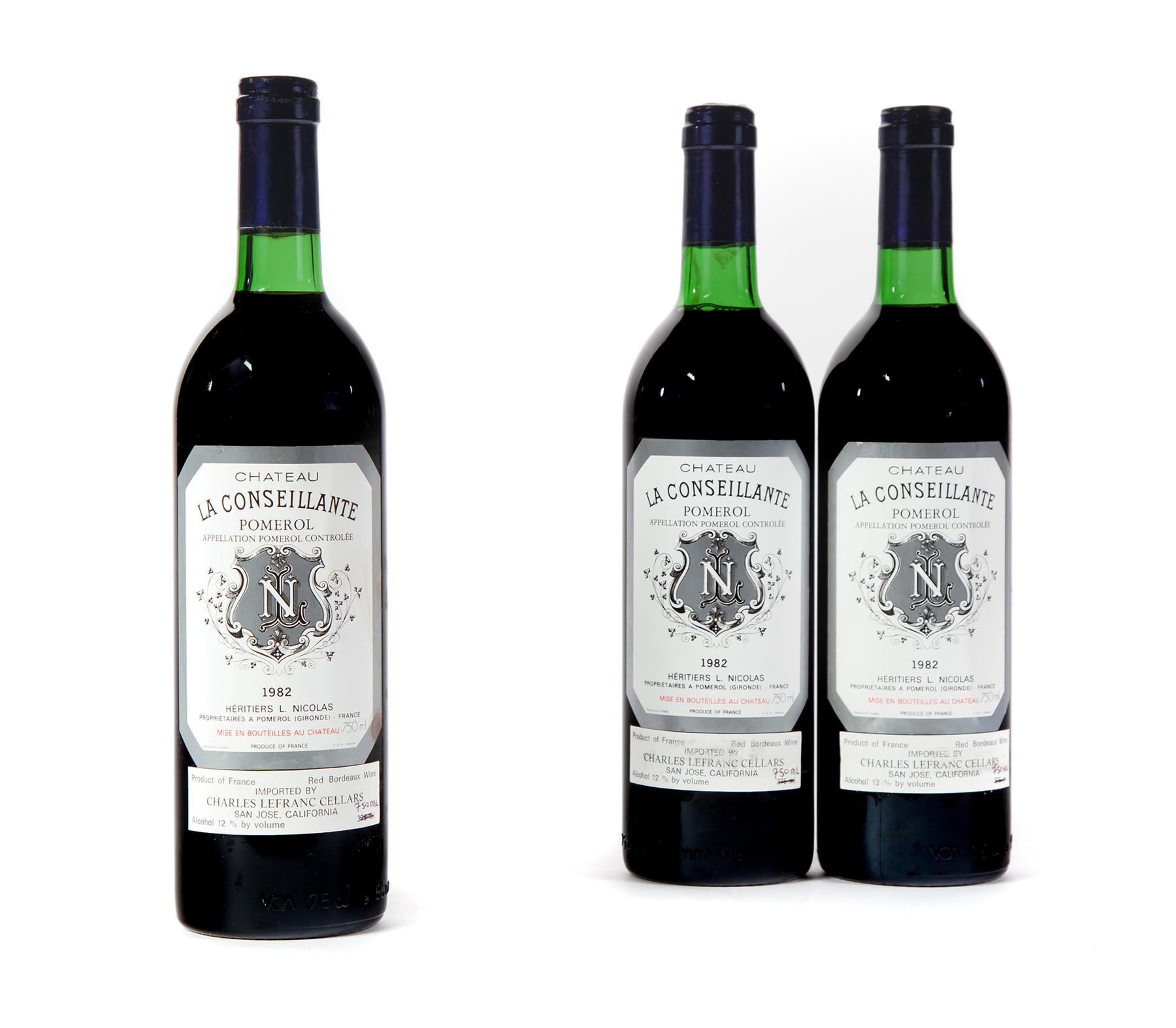 Appraisal: CHATEAU LA CONSEILLANTE Pomerol bottles ml