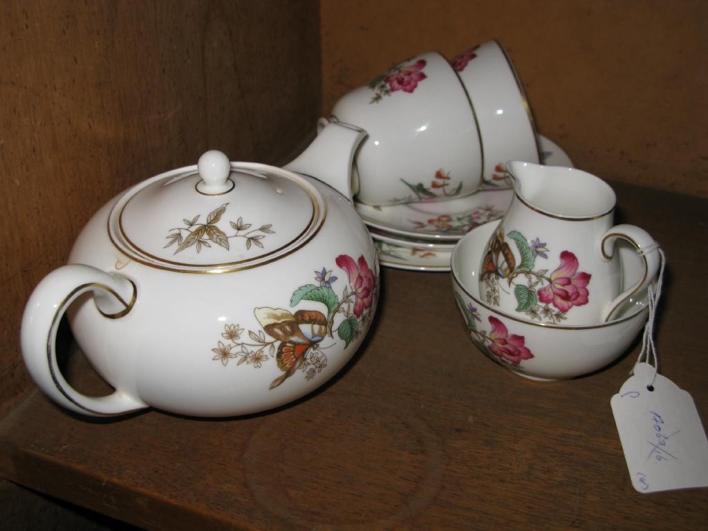 Appraisal: A Wedgwood morning set eight pieces including teapot bright floral