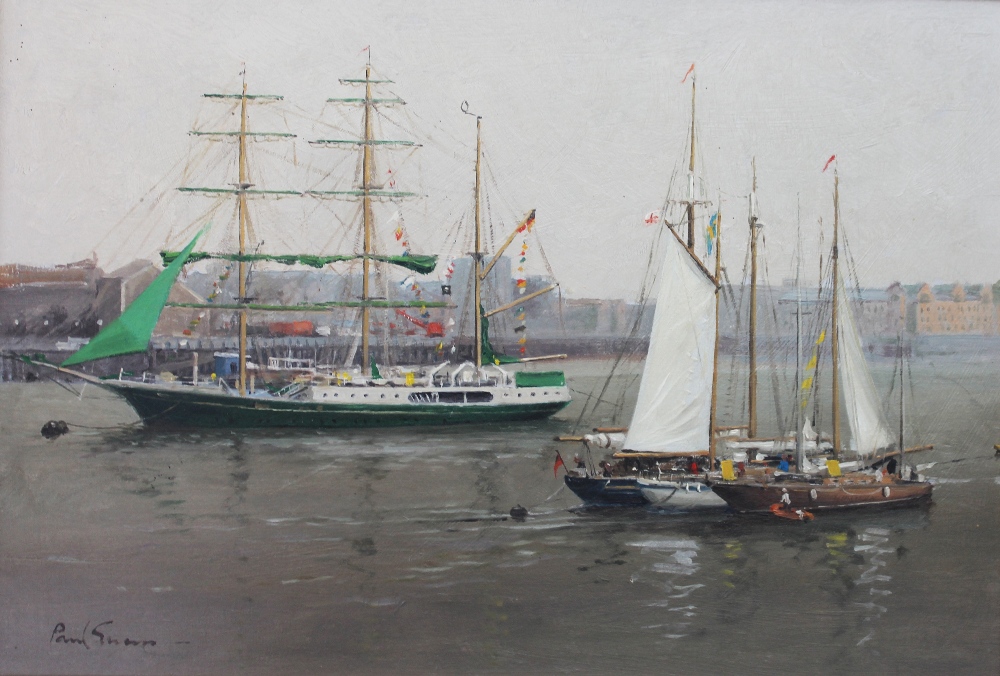 Appraisal: Paul Gunn th century Krazensktern Festival of Sail Tall Ships