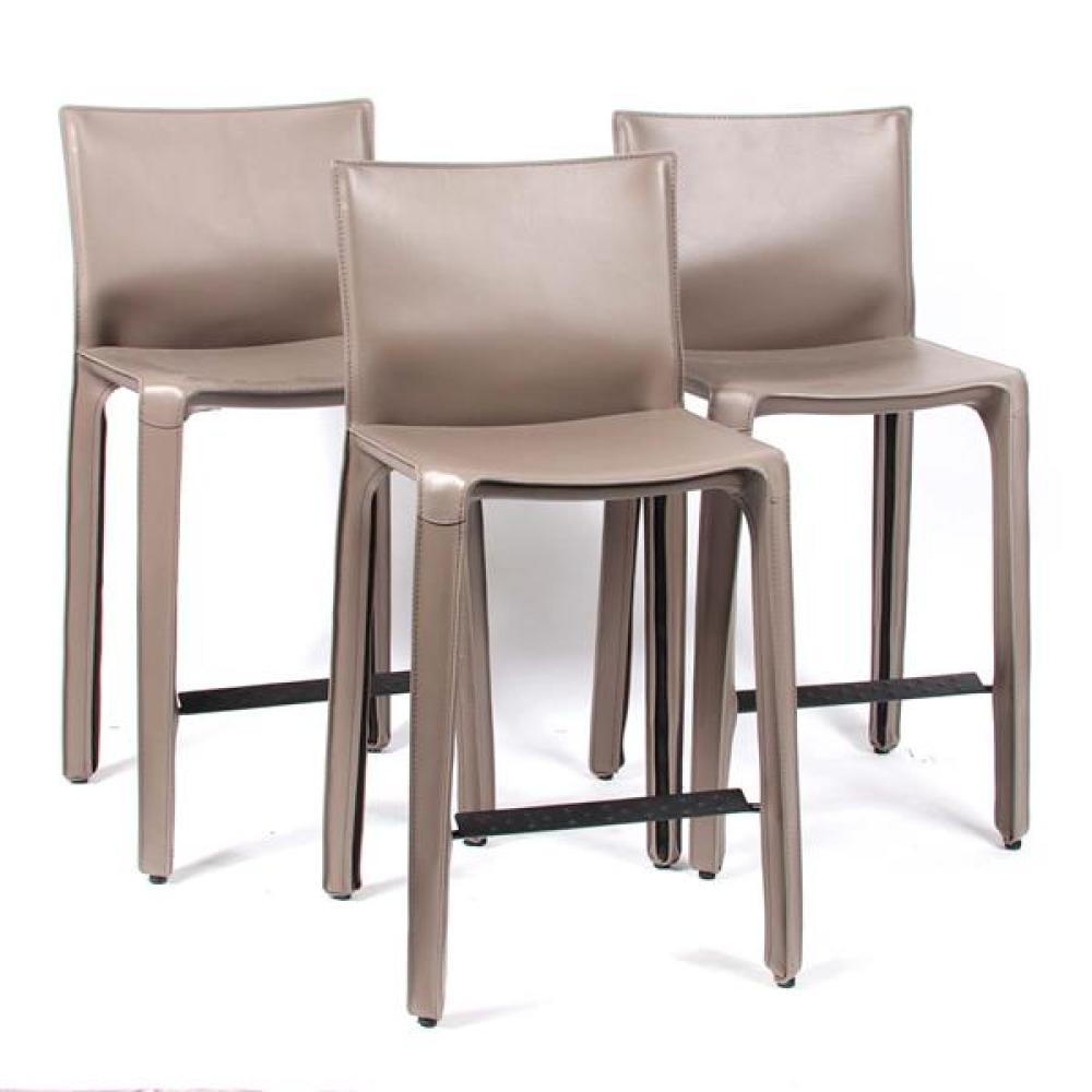 Appraisal: SET OF CASSINA ' CAB' COUNTER BAR STOOLS DESIGNED BY