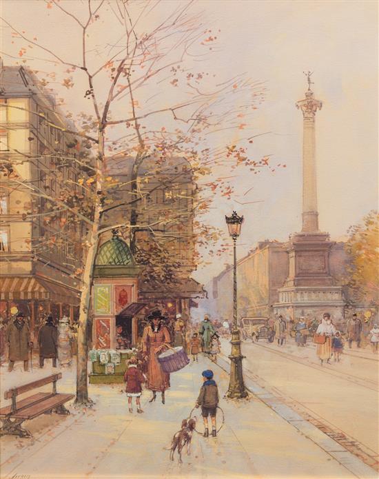 Appraisal: Sale Lot Eugene Galien-Laloue French - Paris gouache on paper