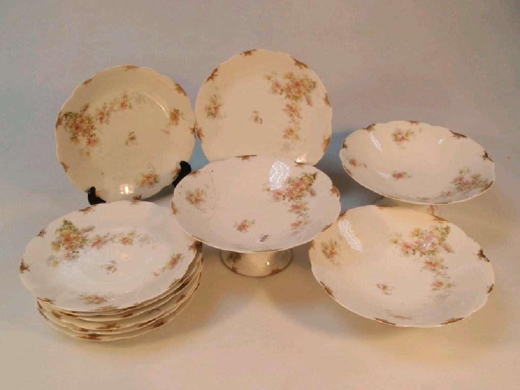 Appraisal: A Limoges porcelain dessert service