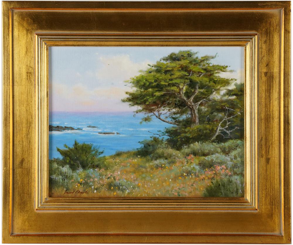 Appraisal: DAVID CHAPPLE POINT LOBOS CYPRESSoil on board signed lower left