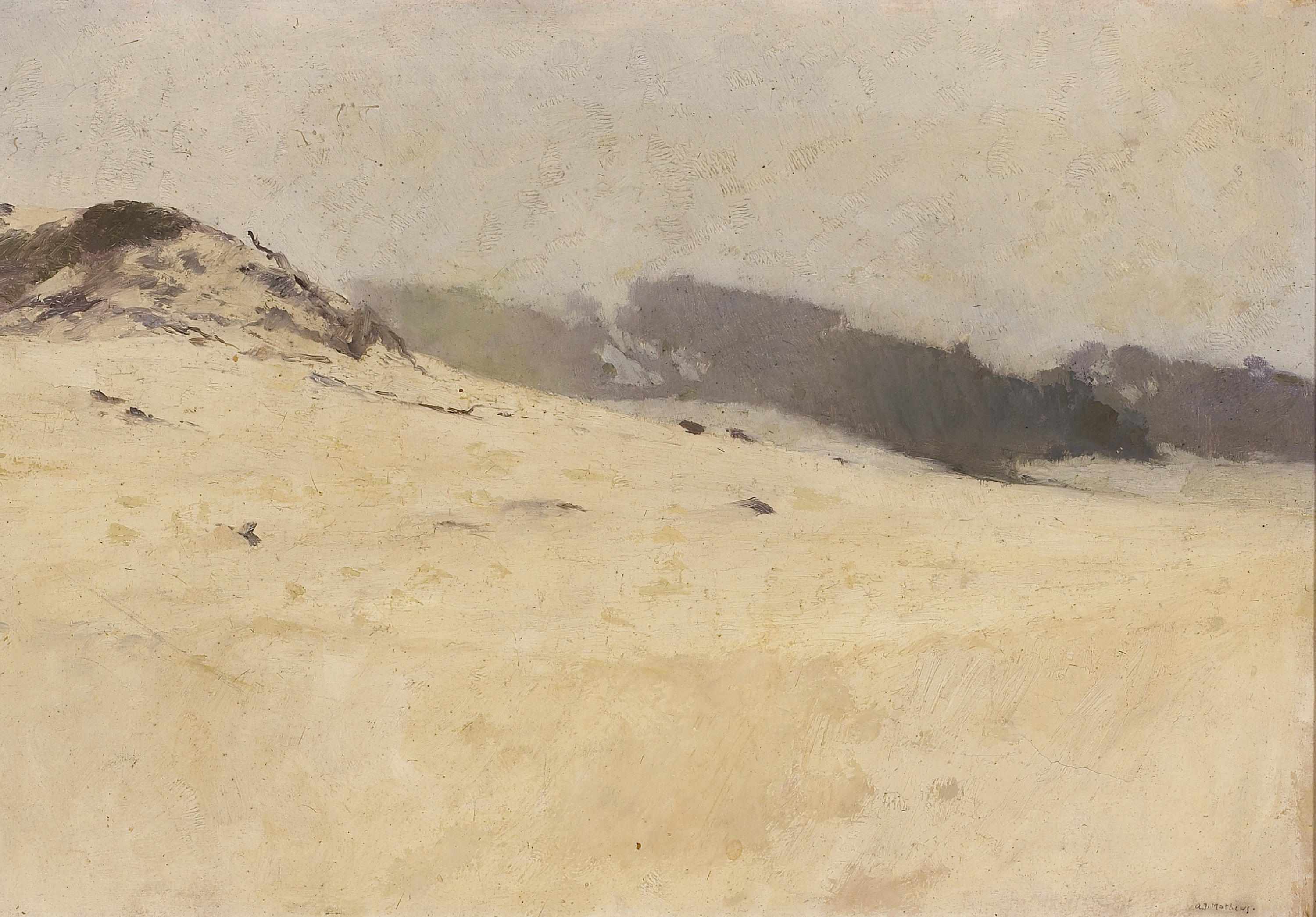 Appraisal: Arthur Frank Mathews American - Carmel sand dunes signed 'A