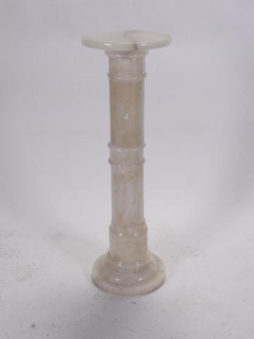 Appraisal: Vintage alabaster pedestal seven piece approximately -feet high