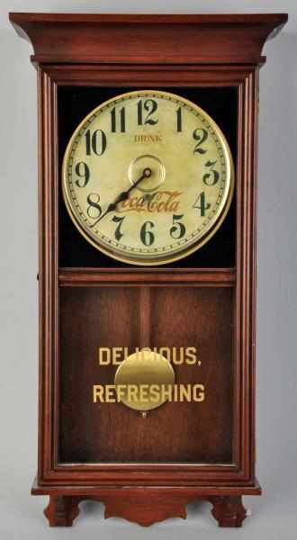 Appraisal: Coca-Cola Reproduction Regulator Clock s Battery-operated Only light wear overall