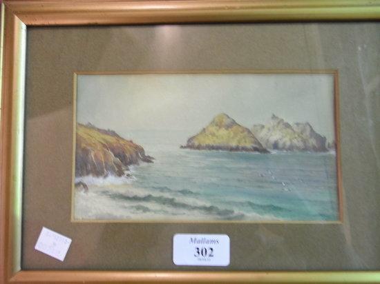 Appraisal: DOUGLAS HOUZEN PINDER British - 'Gull Rocks Holywell' and 'The