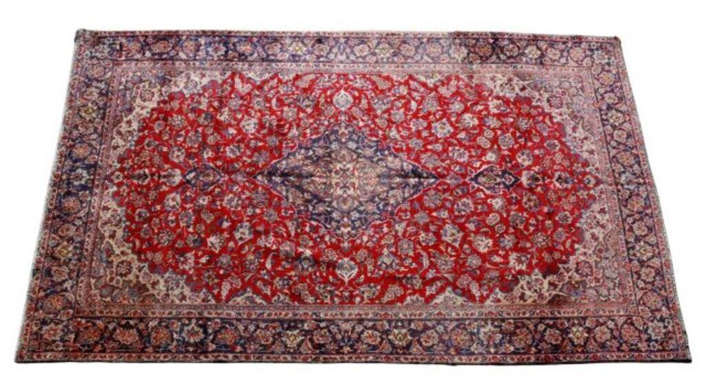 Appraisal: Hand-tied Persian Nejafabad rug approx ' l ' w