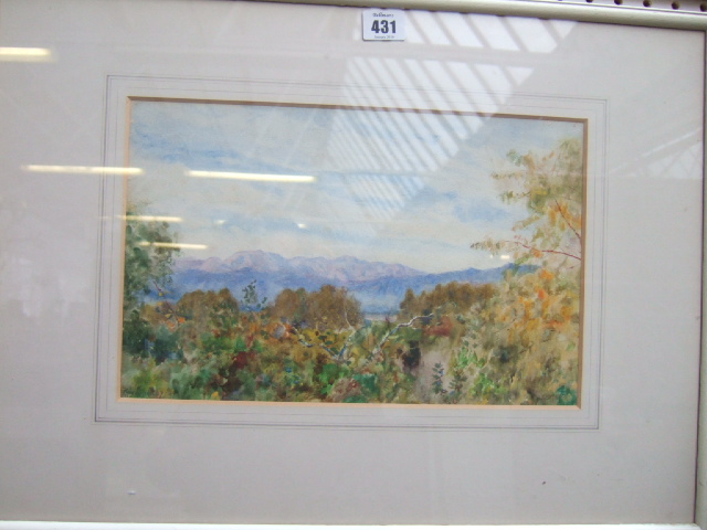 Appraisal: Alfred Helsby - View at La Serena Chile watercolour signed