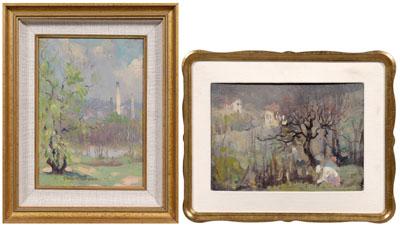 Appraisal: Two Gladys Nelson Smith paintings District of Columbia - quot