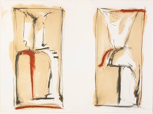 Appraisal: Bryan Hunt American born Double Study for Colossus signed and