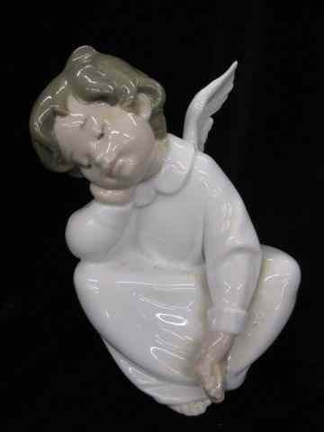 Appraisal: Lladro Porcelain Figurine ''Cherub Dreaming'' '' excellent