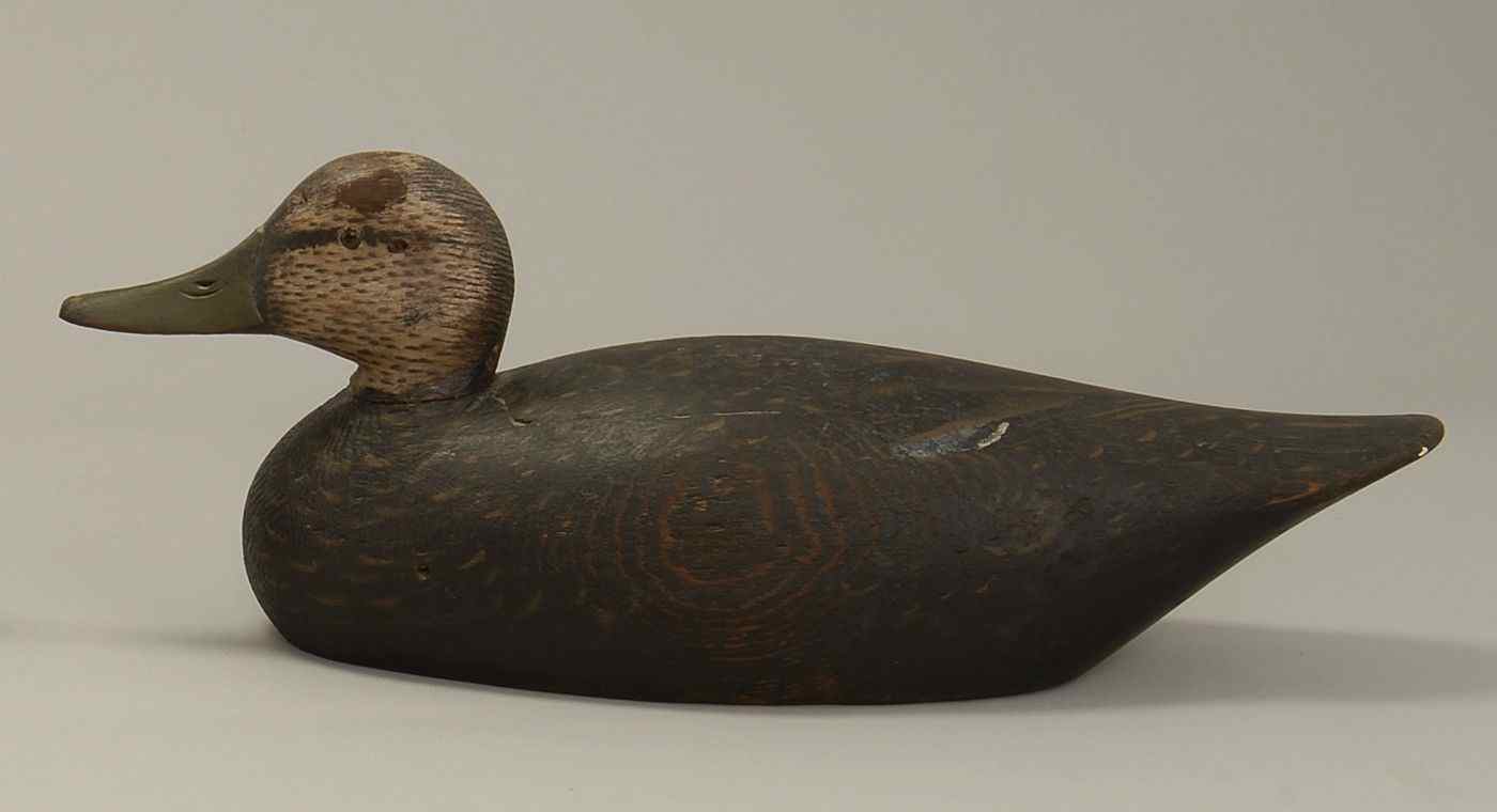 Appraisal: BLACK DUCK DECOYBy A Elmer Crowell of East Harwich Massachusetts