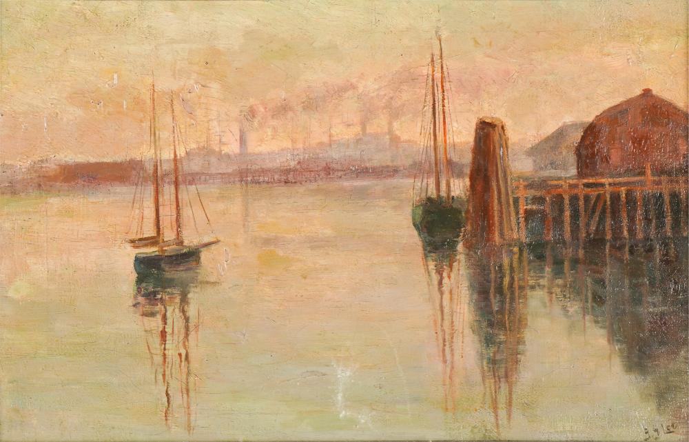 Appraisal: BERTHA STRINGER LEE - OAKLAND ESTUARY oil on board signed