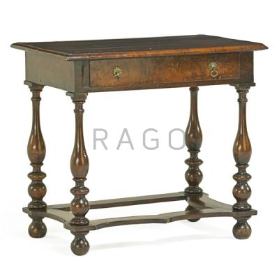 Appraisal: ENGLISH WILLIAM AND MARY WORK TABLE Condition Report