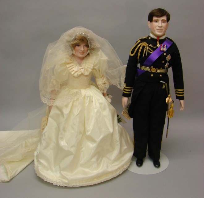 Appraisal: Pair of porcelain Royal Lady Anne Dolls designed by Margaret