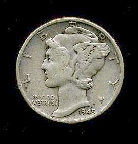 Appraisal: Unites States of America Ten Cents - Mercury Dimes AG