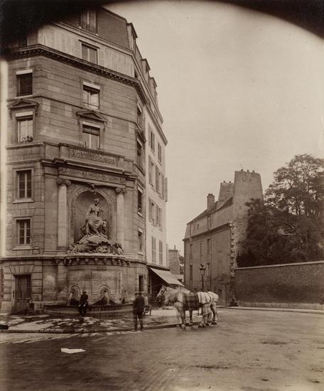 Appraisal: Eugene Atget - Fontaine Cuvier Albumen print Titled and numbered