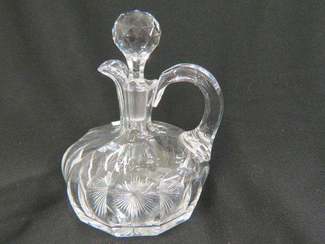 Appraisal: Hawkes Cut Glass Decanter whiskey shape unsigned