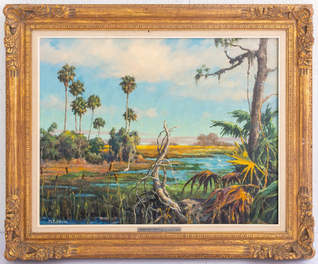 Appraisal: M E WIEN EVERGLADES BEAUTY OIL ON CANVAS M E