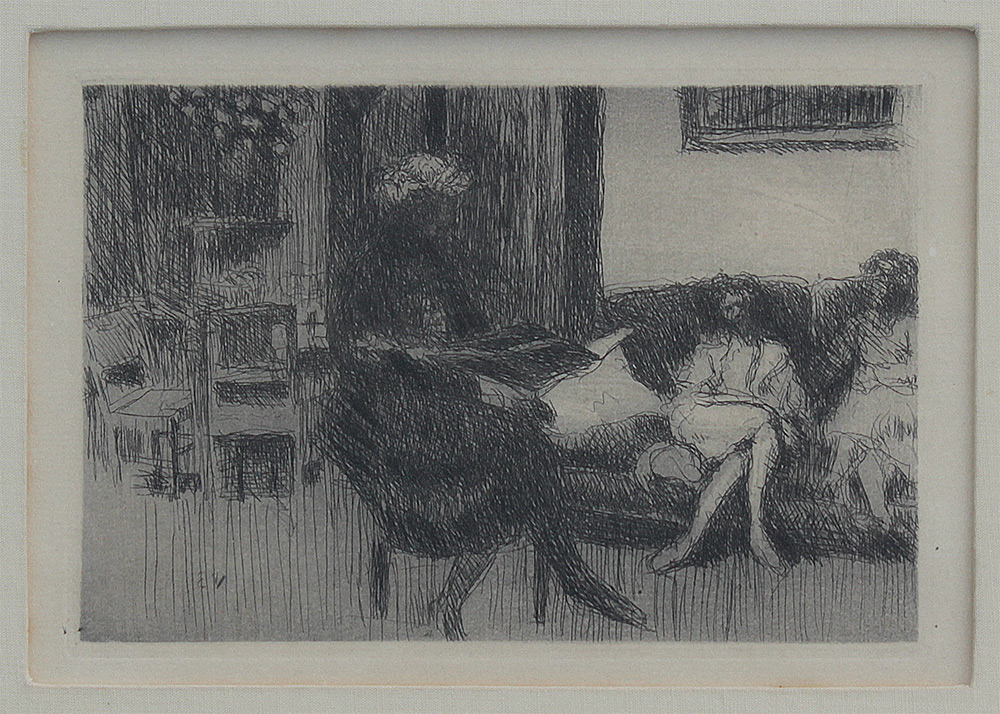 Appraisal: VUILLARD Edouard French - ''In the Salon'' Etching sight size