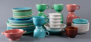 Appraisal: Fiestaware Dinnerware Set Forty five pieces of Fiestaware to include