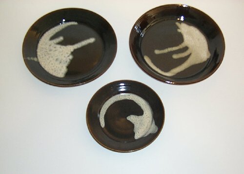 Appraisal: Ceramic Plates Ceramic on Ceramic Lewis Pat inches Various sizes