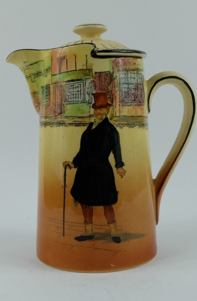 Appraisal: Royal Doulton Dickensware water jug and cover Mr Micawber D