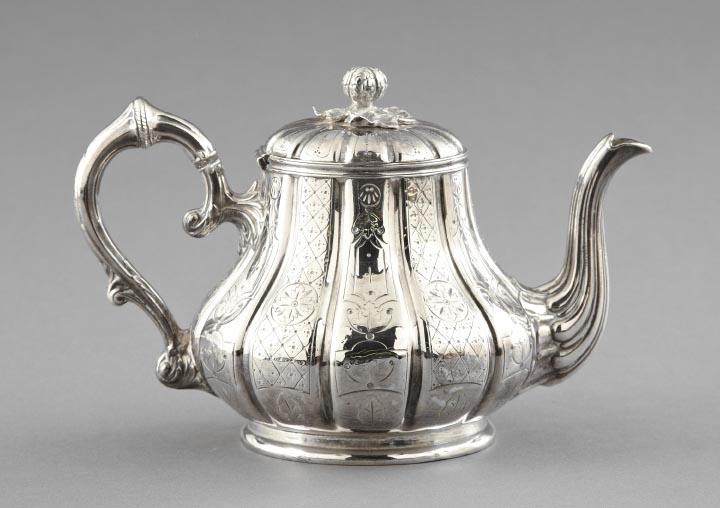 Appraisal: James Dixon and Sons Sheffield Silverplated Teapot third quarter th