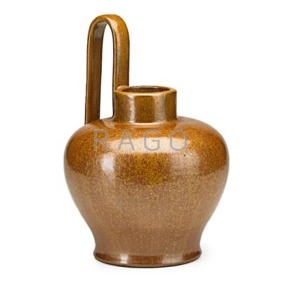 Appraisal: FULPER Flower Jug Copperdust Crystalline glaze Flemington NJ - Incised