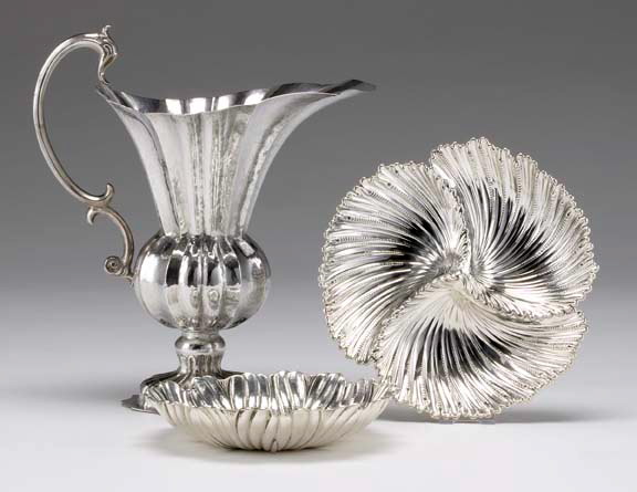 Appraisal: Italian Stettecento-Style Silver Ewer second quarter th century by Argentieri