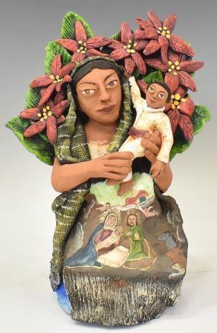 Appraisal: Folk art pottery sculpture Lorenzo Demetrio Garcia Aguilar Ocotlan de